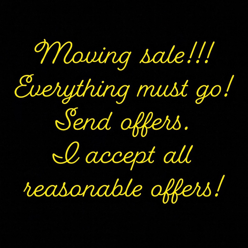 Moving sale!